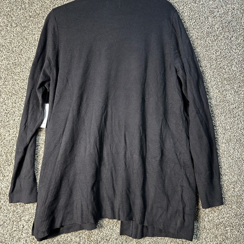 NWT Croft & Barrow Classic open front cardigan SZ XXL - Picture 3 of 5